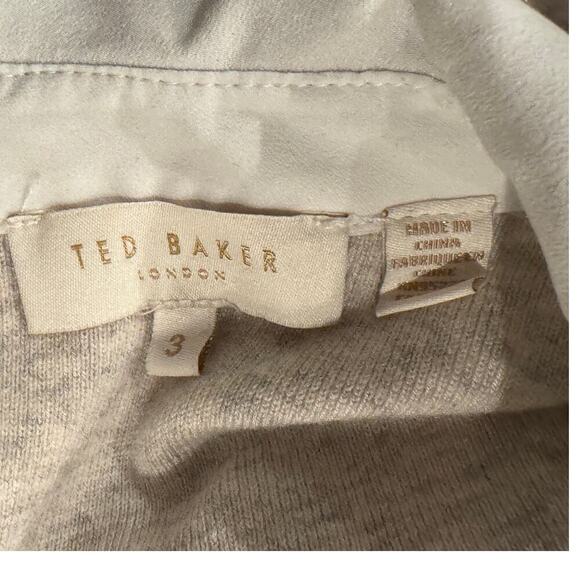 Ted Baker London Lheo Scallop Detail Layered Sweater Size 3 - Picture 4 of 7